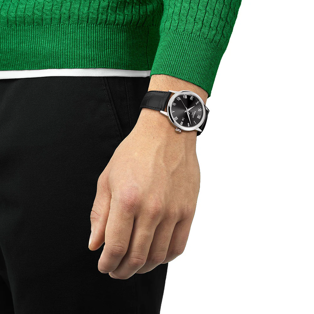 Tissot Classic Dream Black Dial Leather Strap - Image 2