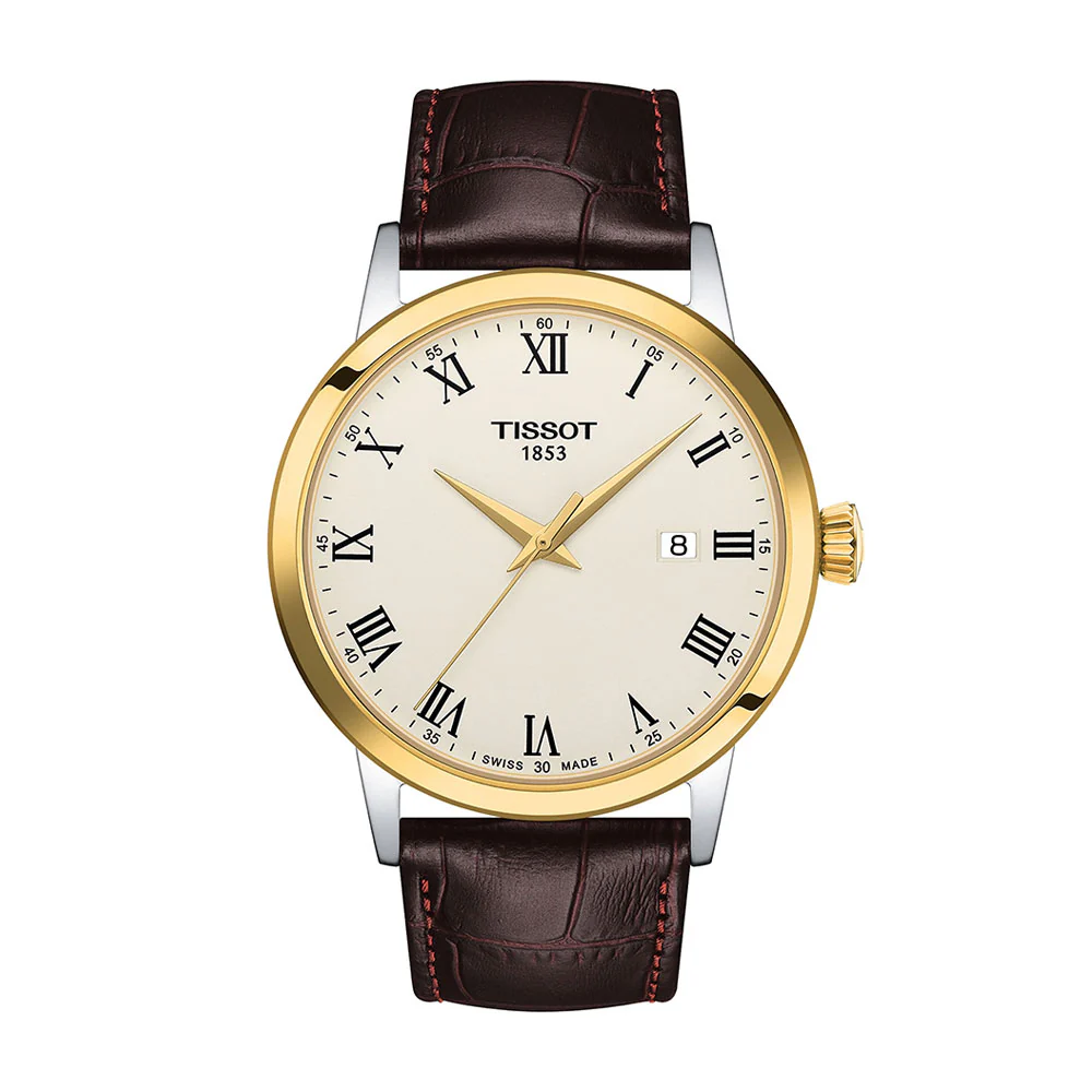 Tissot Classic Dream Ivory Dial Leather Strap