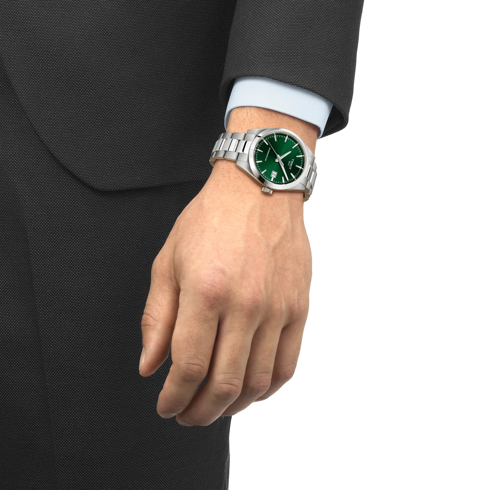Tissot Gentleman 38mm Automatic Green Dial Watch - Image 2