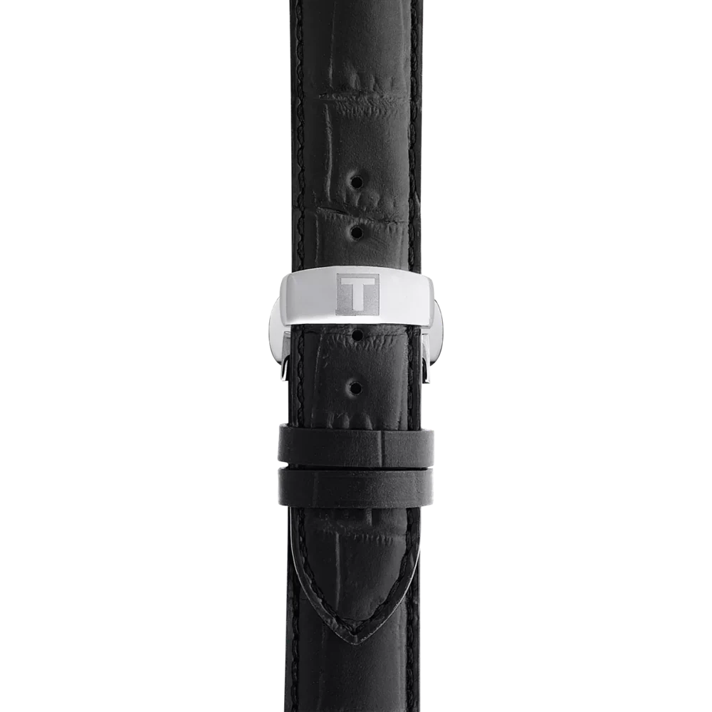 Tissot Le Locle 39mm Automatic Silver Dial Leather Strap Watch - Image 4