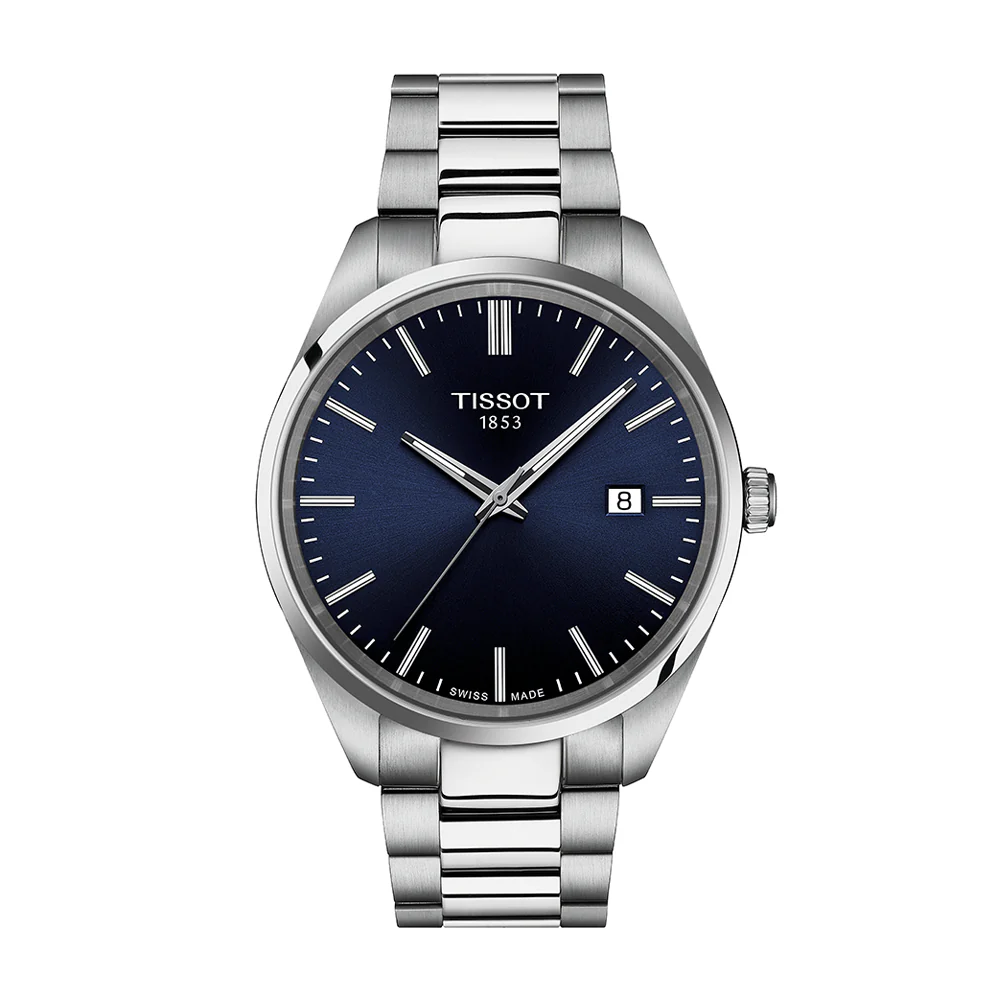 Tissot PR 100 Blue Dial Stainless Steel