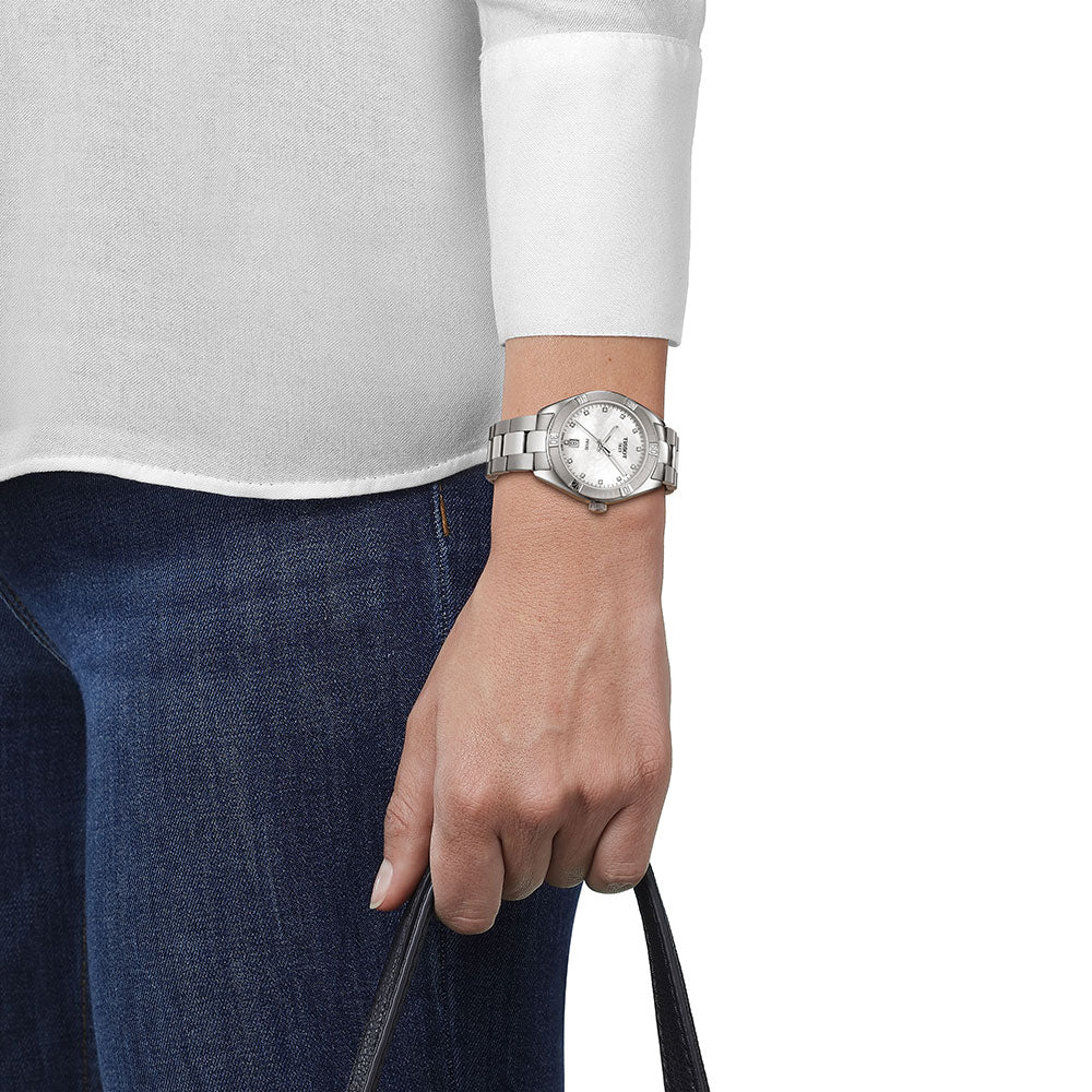 Tissot PR 100 Sport Chic Stainless Steel Mother of Pearl Dial - Image 4