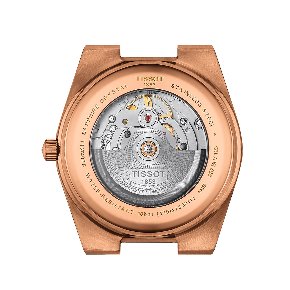 Tissot PRX Powermatic 80 40mm Blue Dial Rose Gold PVD - Image 3