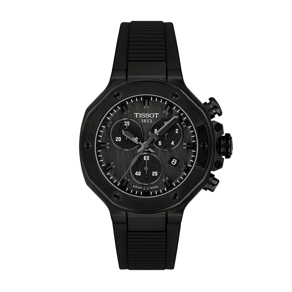 Tissot T-Race 38mm Quartz Chronograph Black Dial