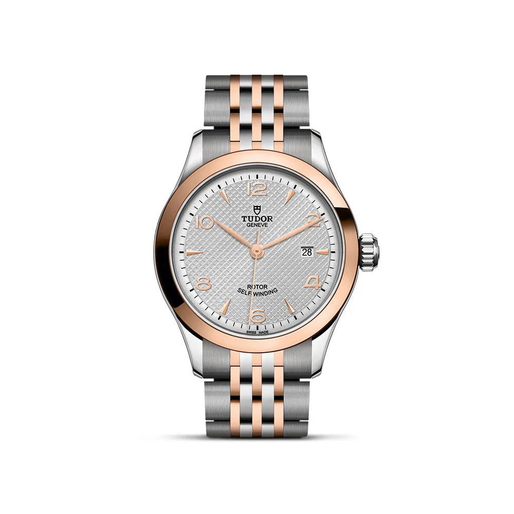 TUDOR 1926 28mm Silver Dial Steel and Pink Gold