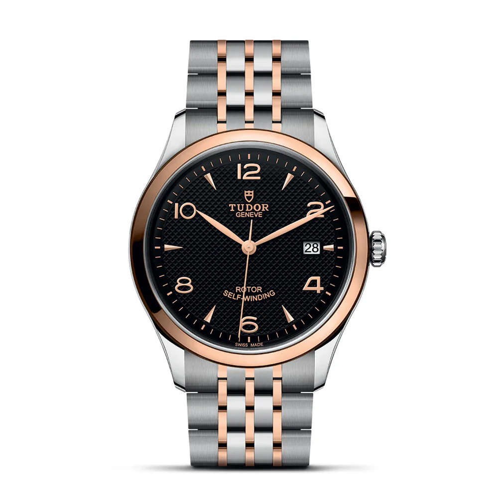 TUDOR 1926 39mm Black Dial Steel and Pink Gold