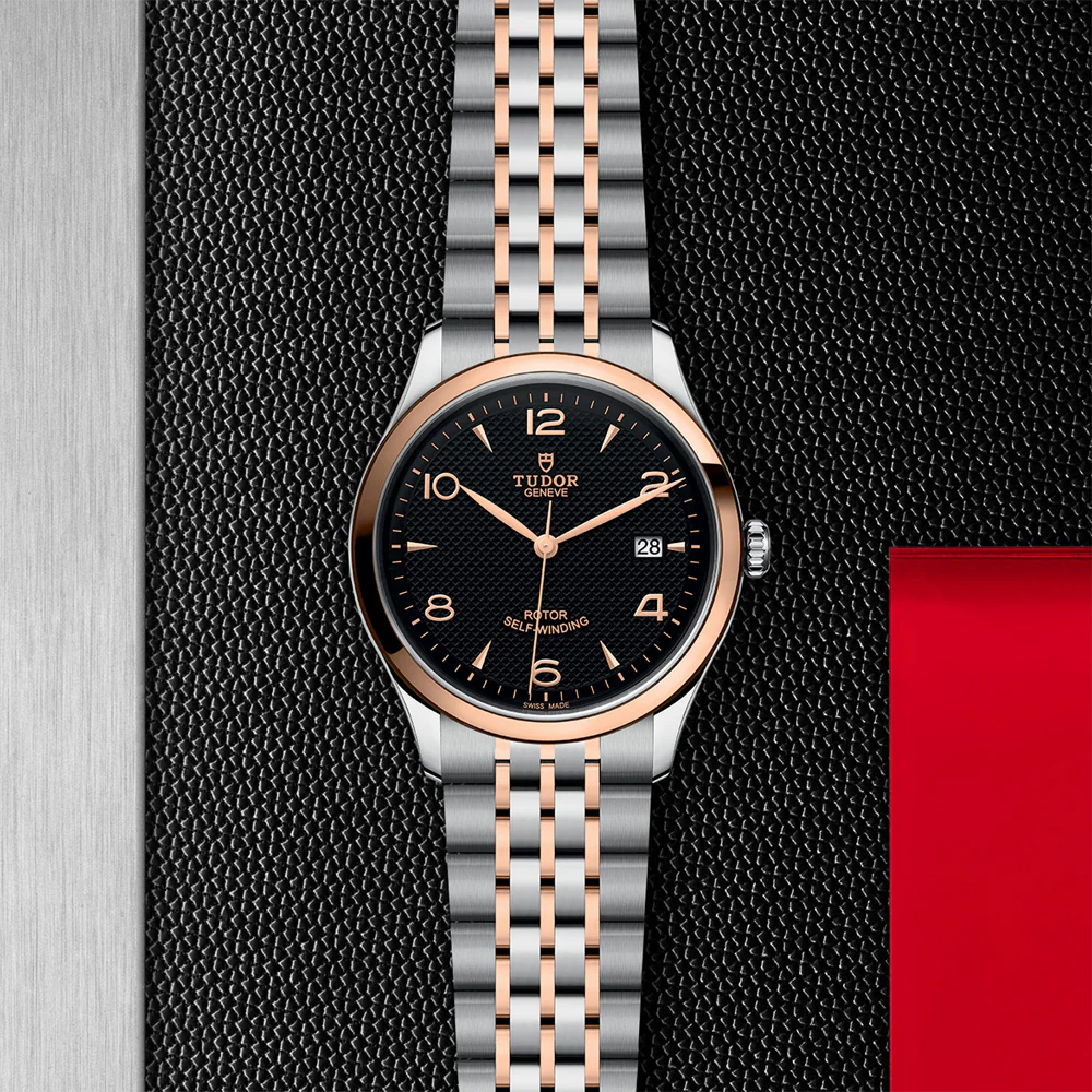 TUDOR 1926 39mm Black Dial Steel and Pink Gold - Image 2