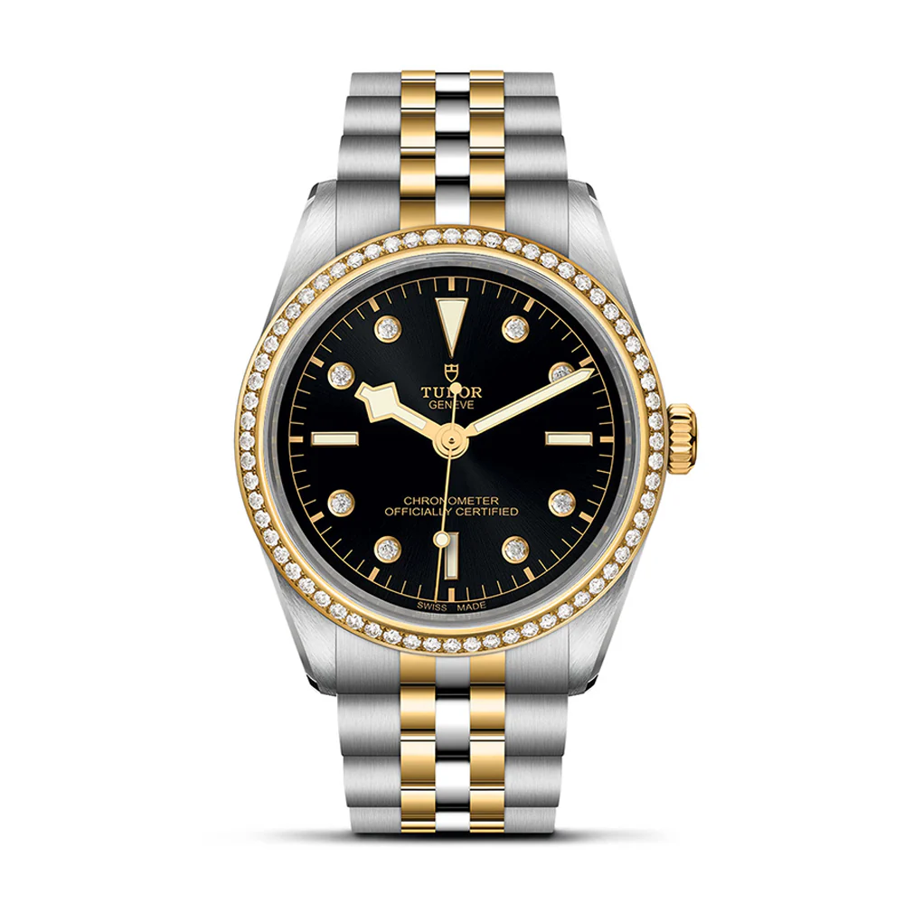 TUDOR Black Bay 36 S&G Black Dial Diamonds