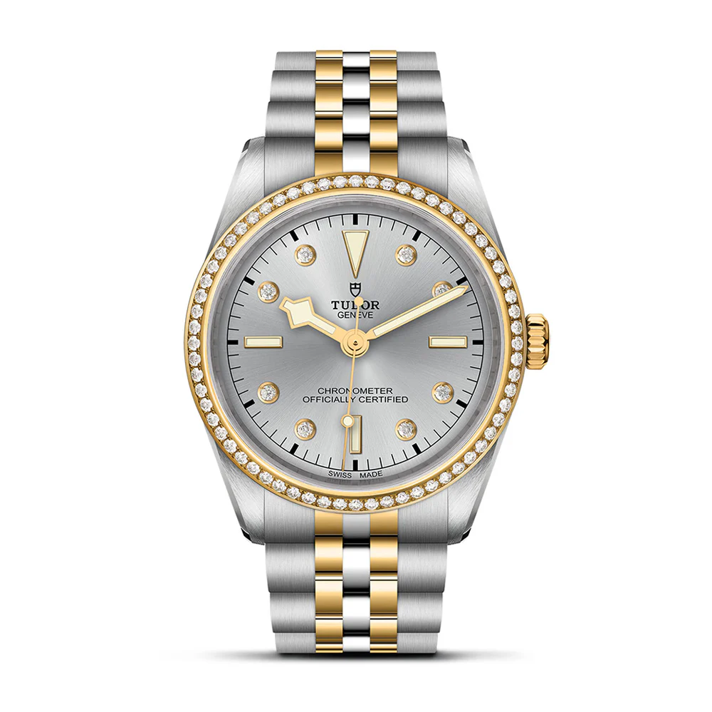 TUDOR Black Bay 36 S&G Silver Dial Diamond Bezel