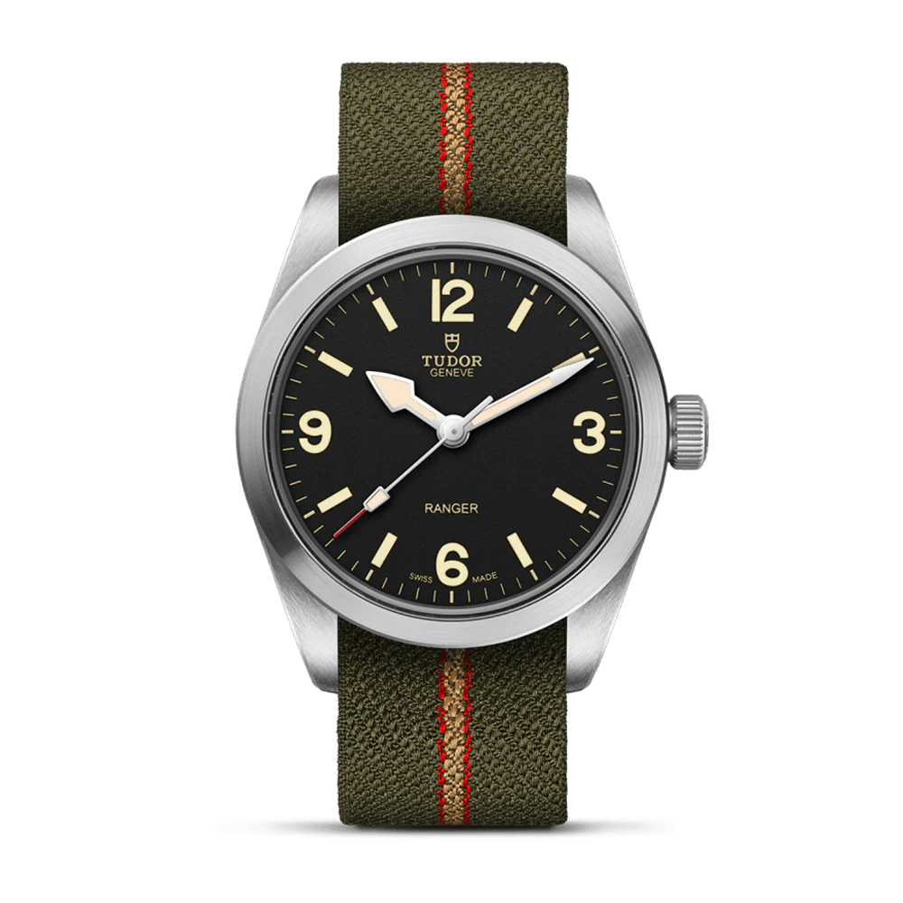 TUDOR Ranger 36mm Black Dial Fabric Strap