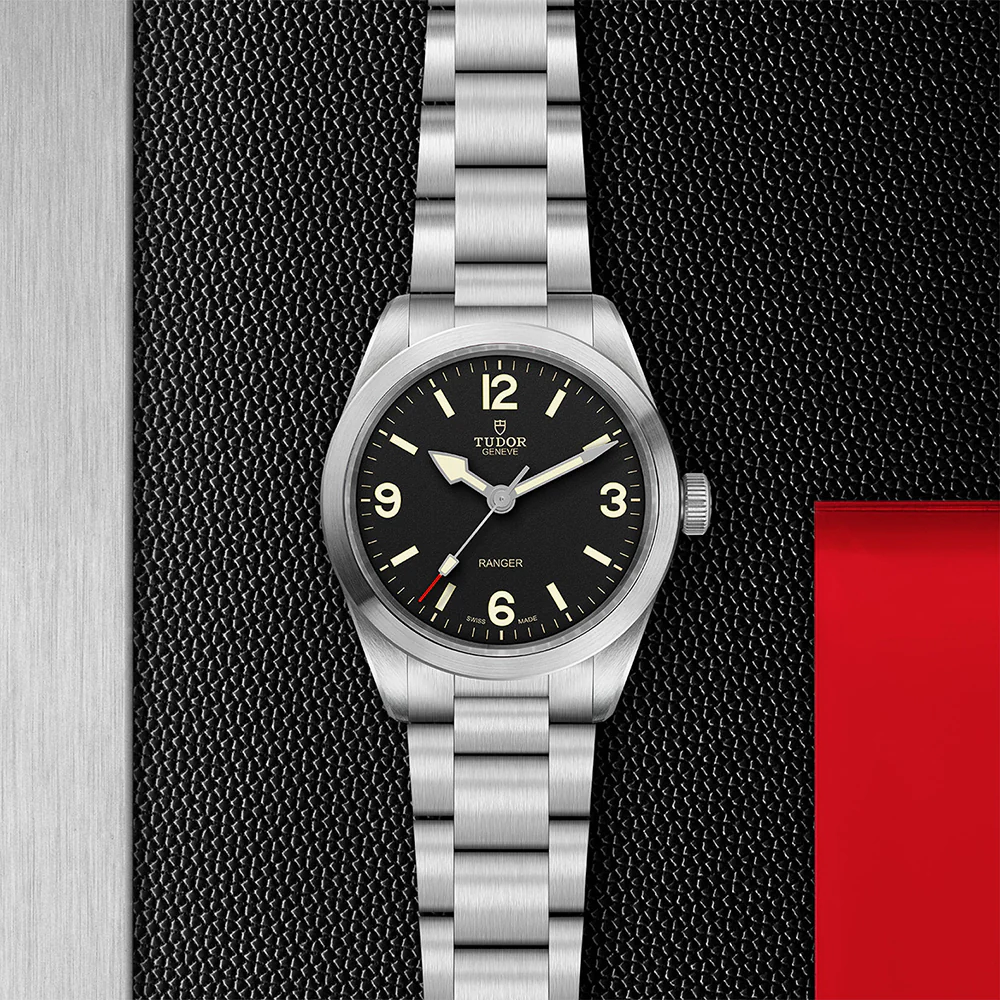 TUDOR Ranger Stainless Steel Black Dial - Image 3