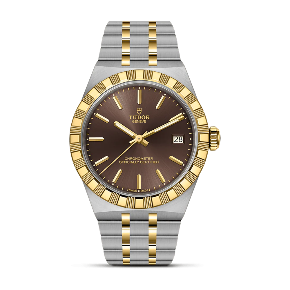 TUDOR Royal 36mm Steel & Yellow Gold Brown Dial