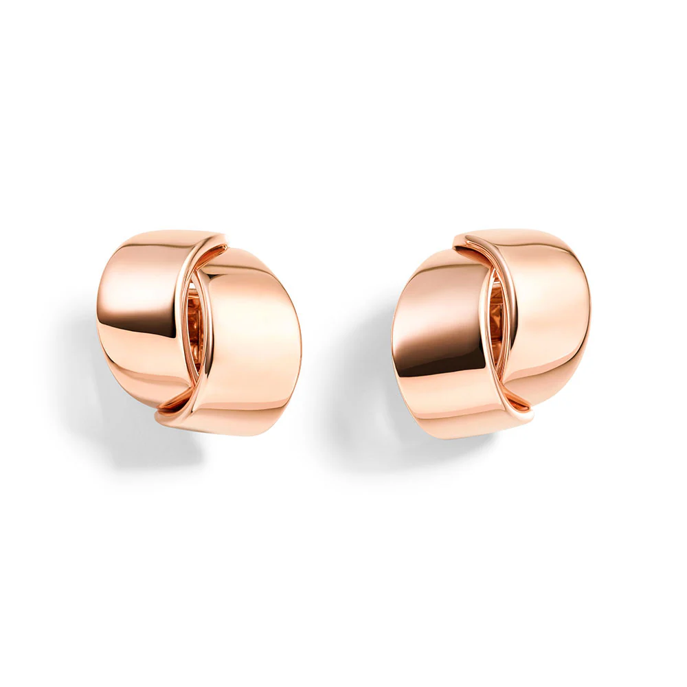 Vhernier Abbraccio Earclips in 18K Rose Gold