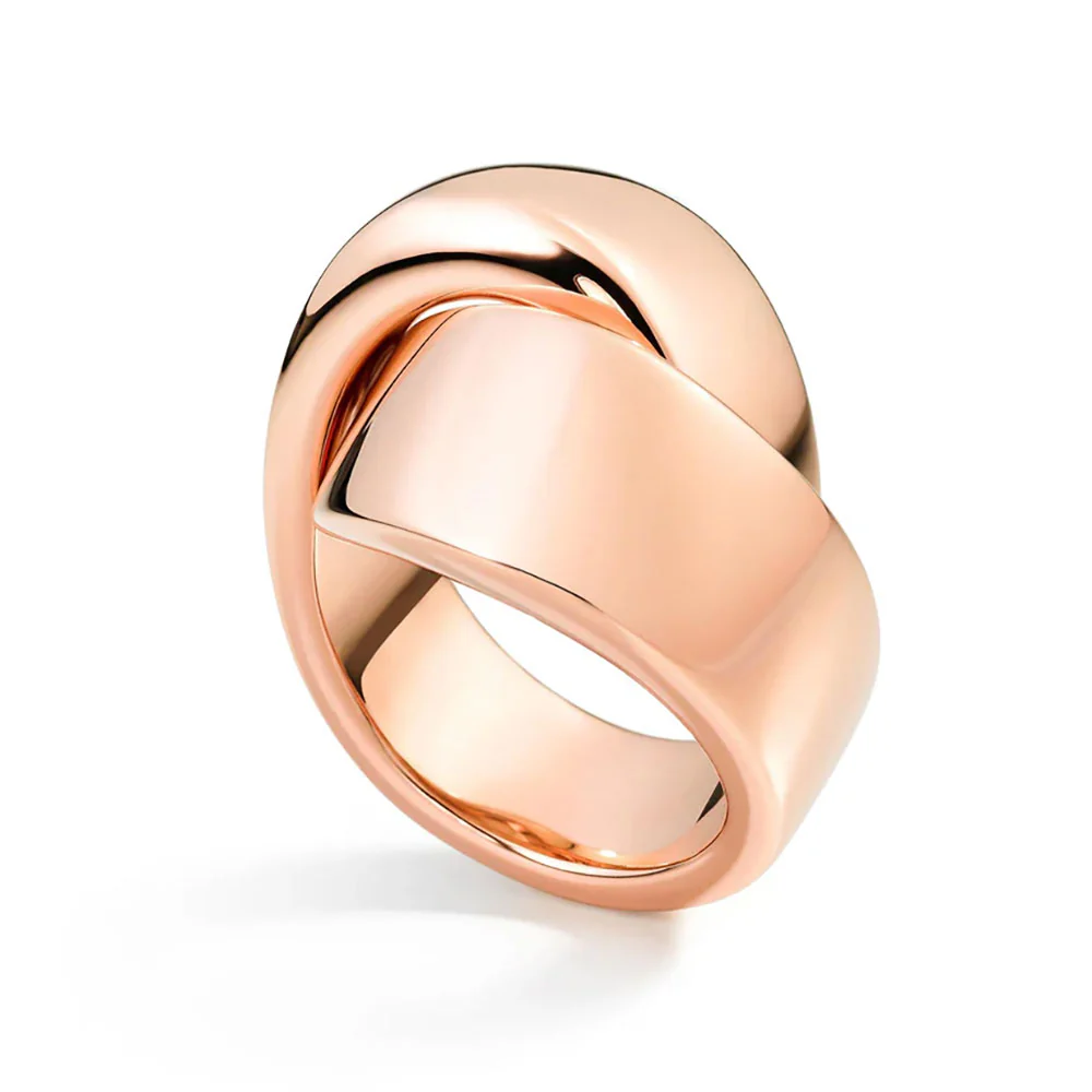 Vhernier Abbraccio Midi Ring in 18K Rose Gold