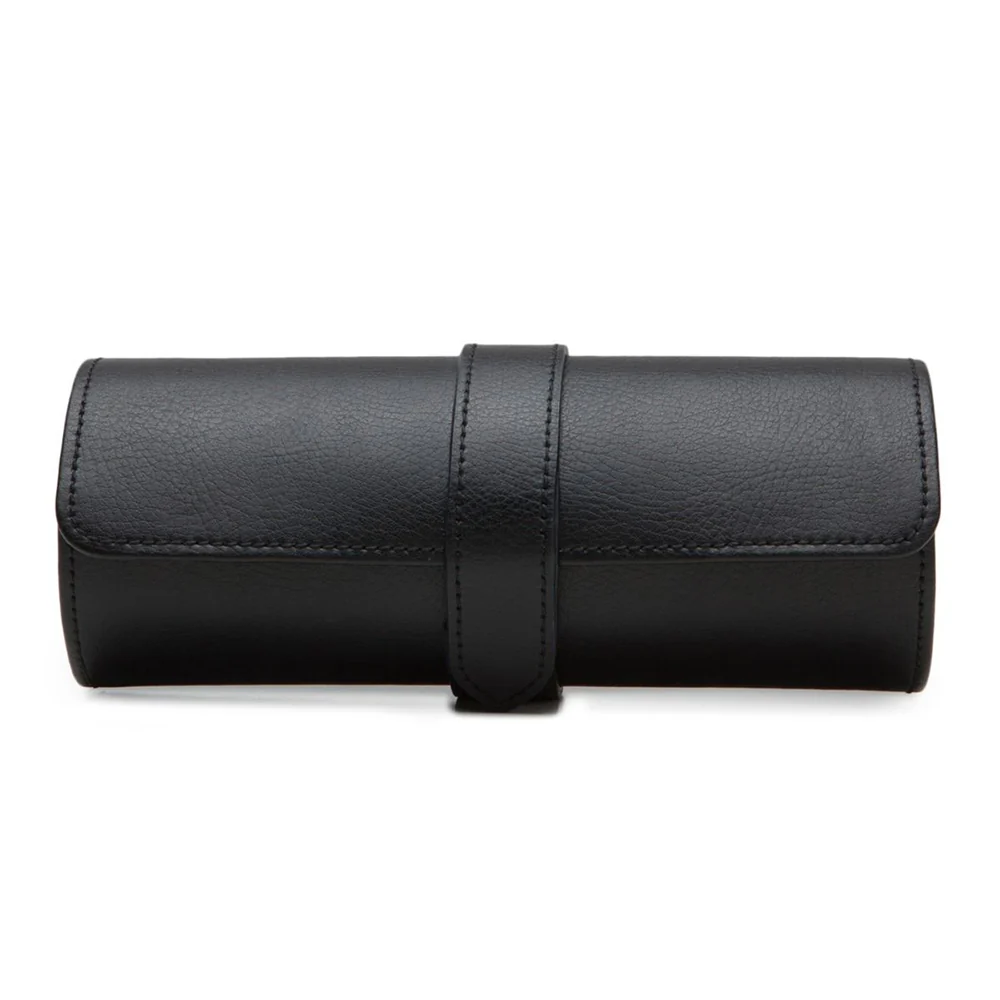 Wolf Blake Watch Roll in Black and Purple