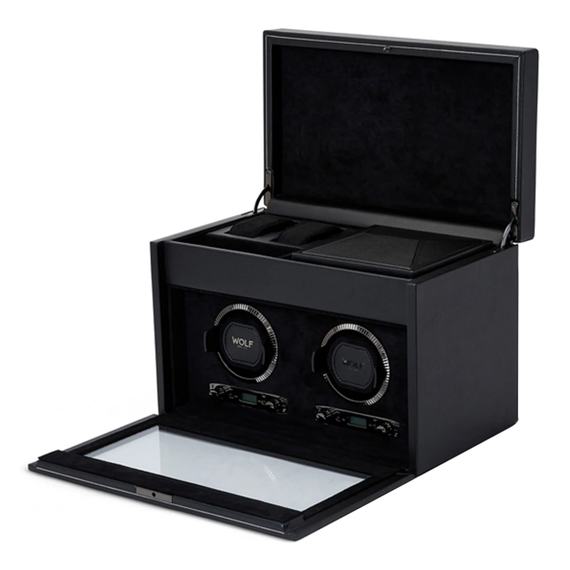 WOLF British Racing Double Watch Winder with Storage - Image 7