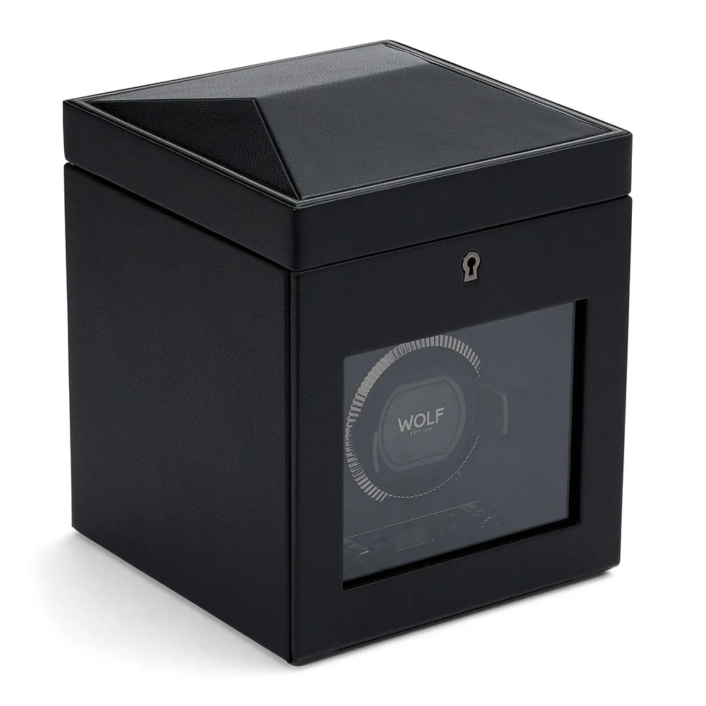 Wolf British Racing Single Watch Winder Black with Storage - Image 3