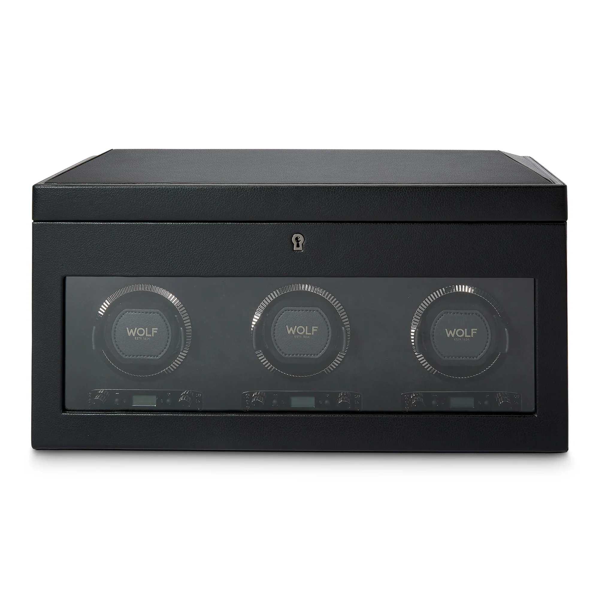 WOLF British Racing Triple Watch Winder with Storage