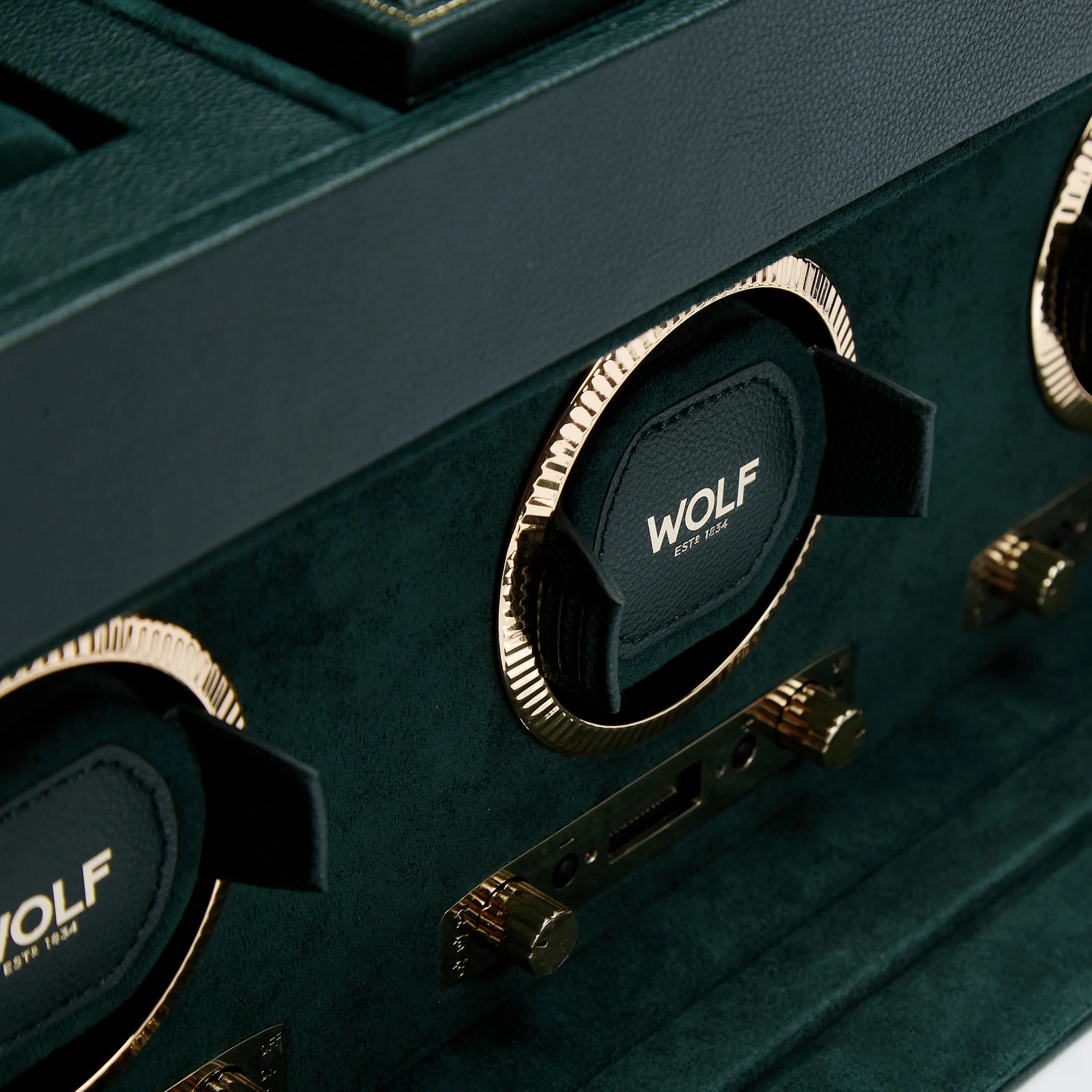 WOLF British Racing Triple Watch Winder with Storage - Image 8