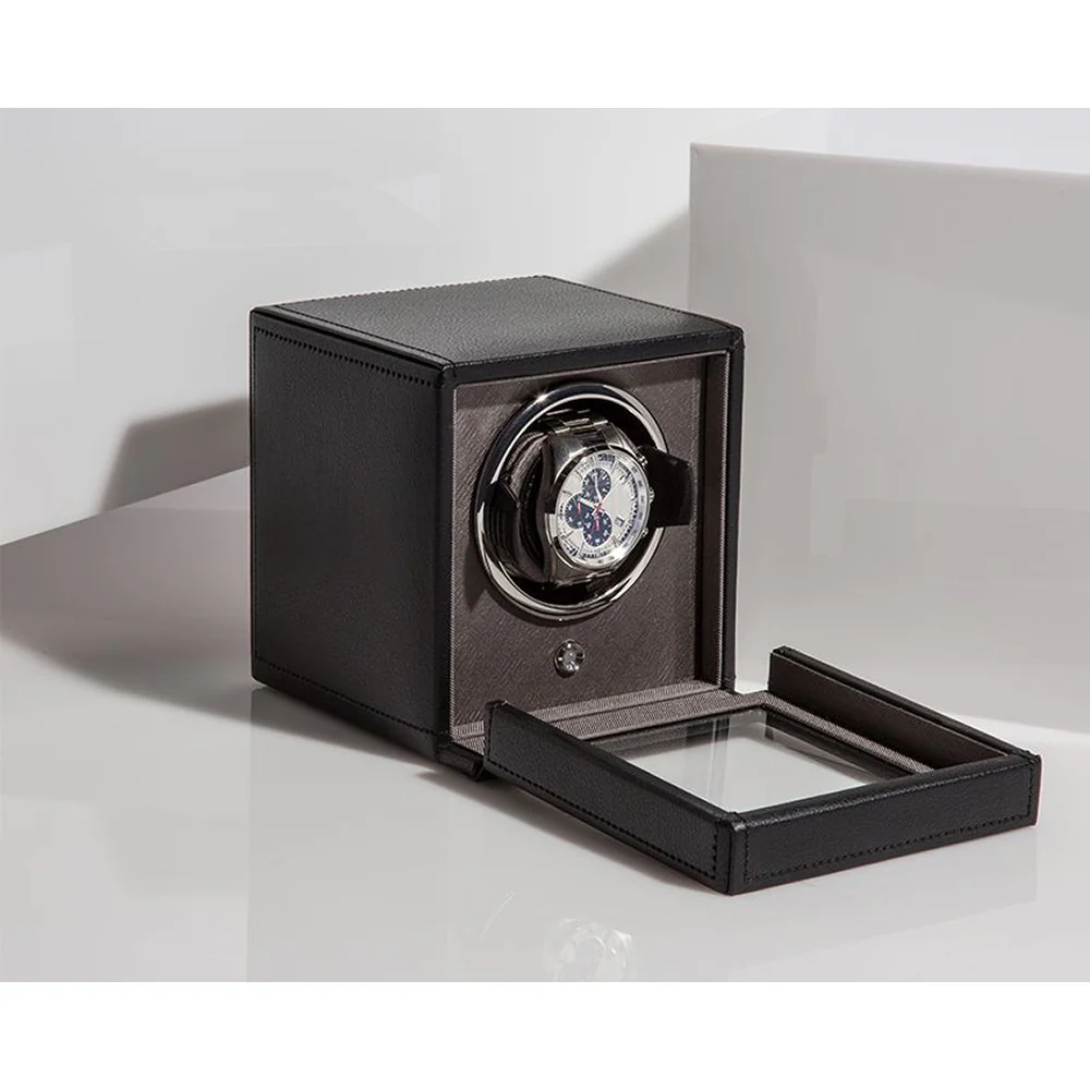 Wolf Cub Single Watch Winder With Cover Black - Image 5