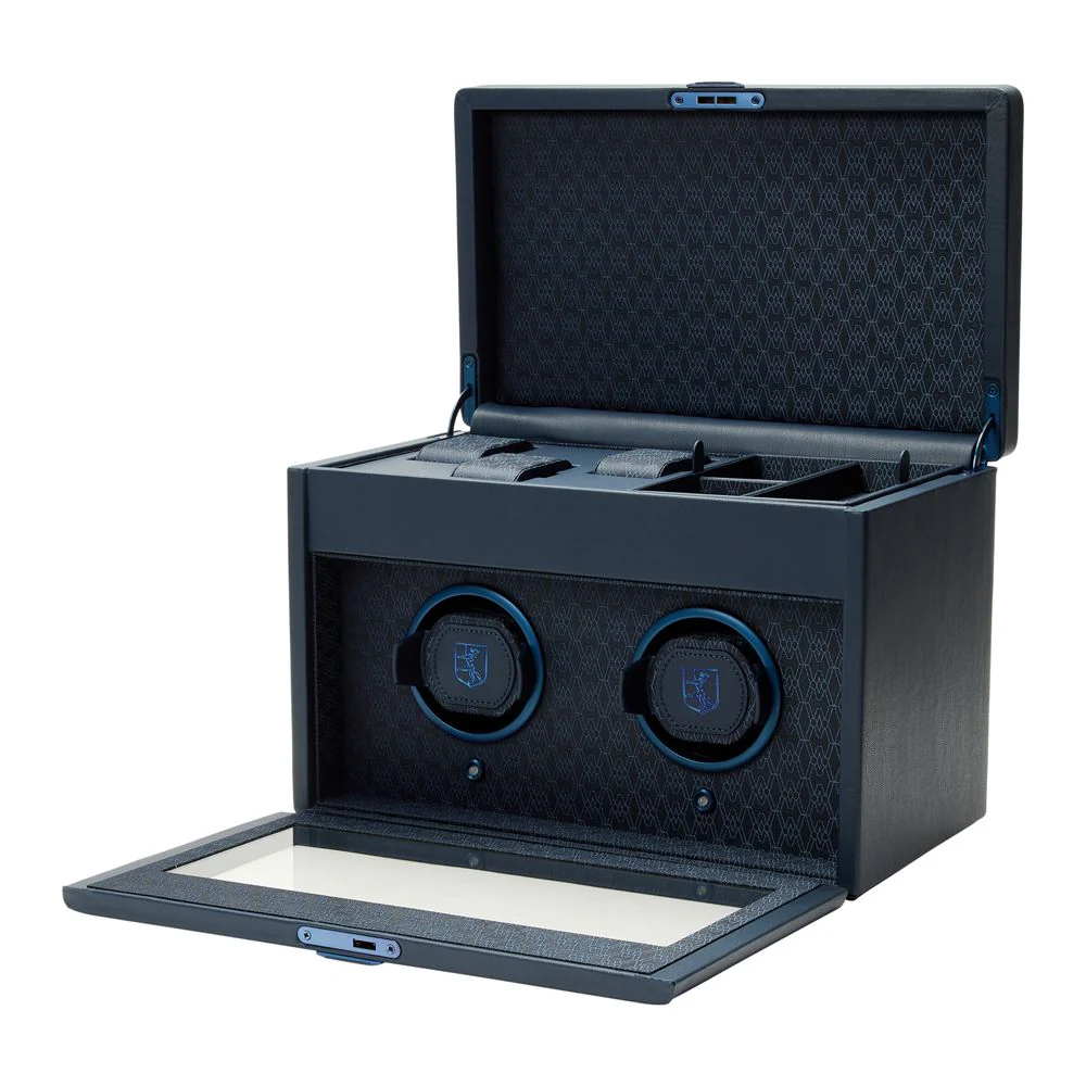Wolf Earth Double Watch Winder Midnight Blue - Image 2