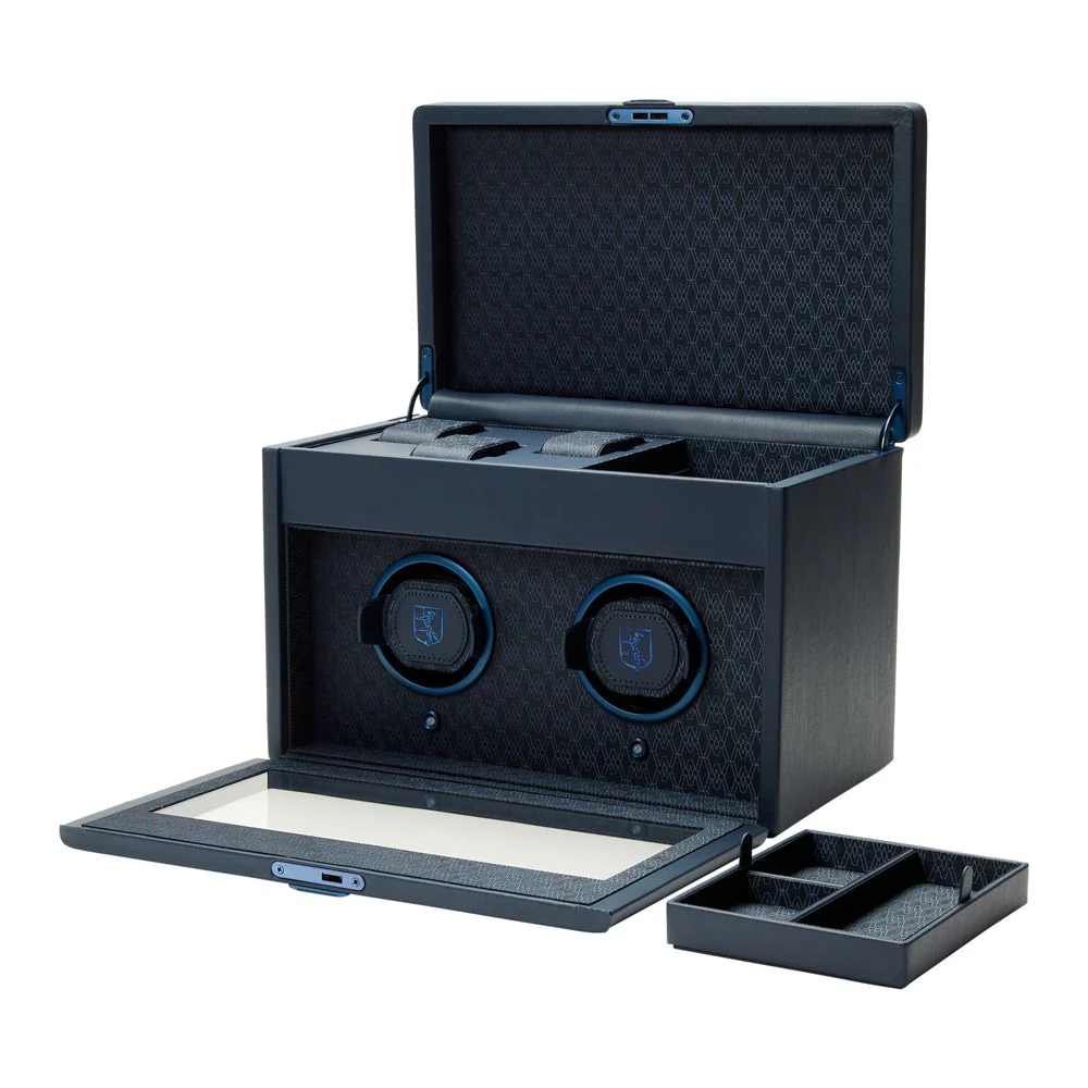 Wolf Earth Double Watch Winder Midnight Blue - Image 3