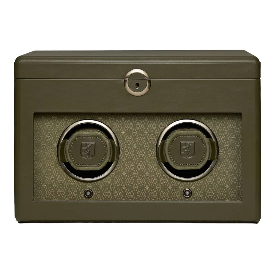 Wolf Earth Double Watch Winder Olive