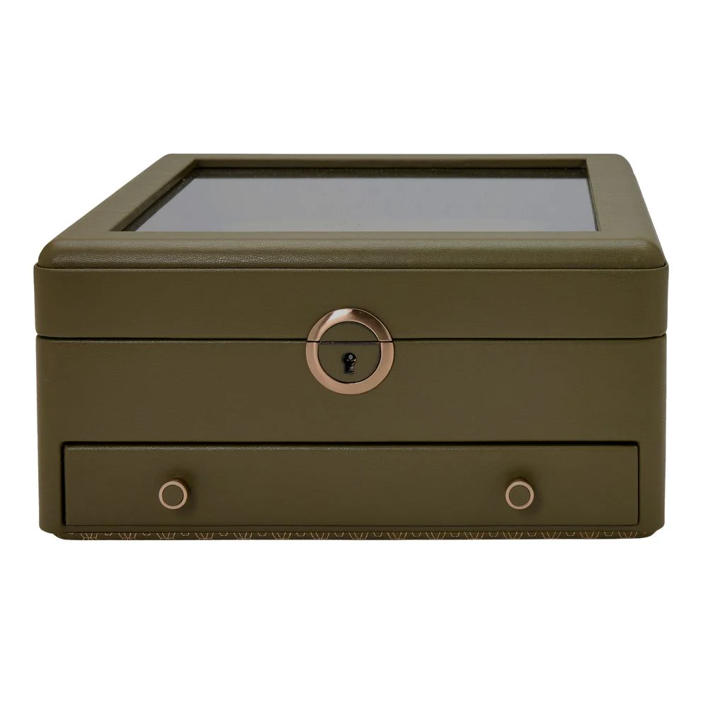 Wolf Earth Watch Stand Box Olive