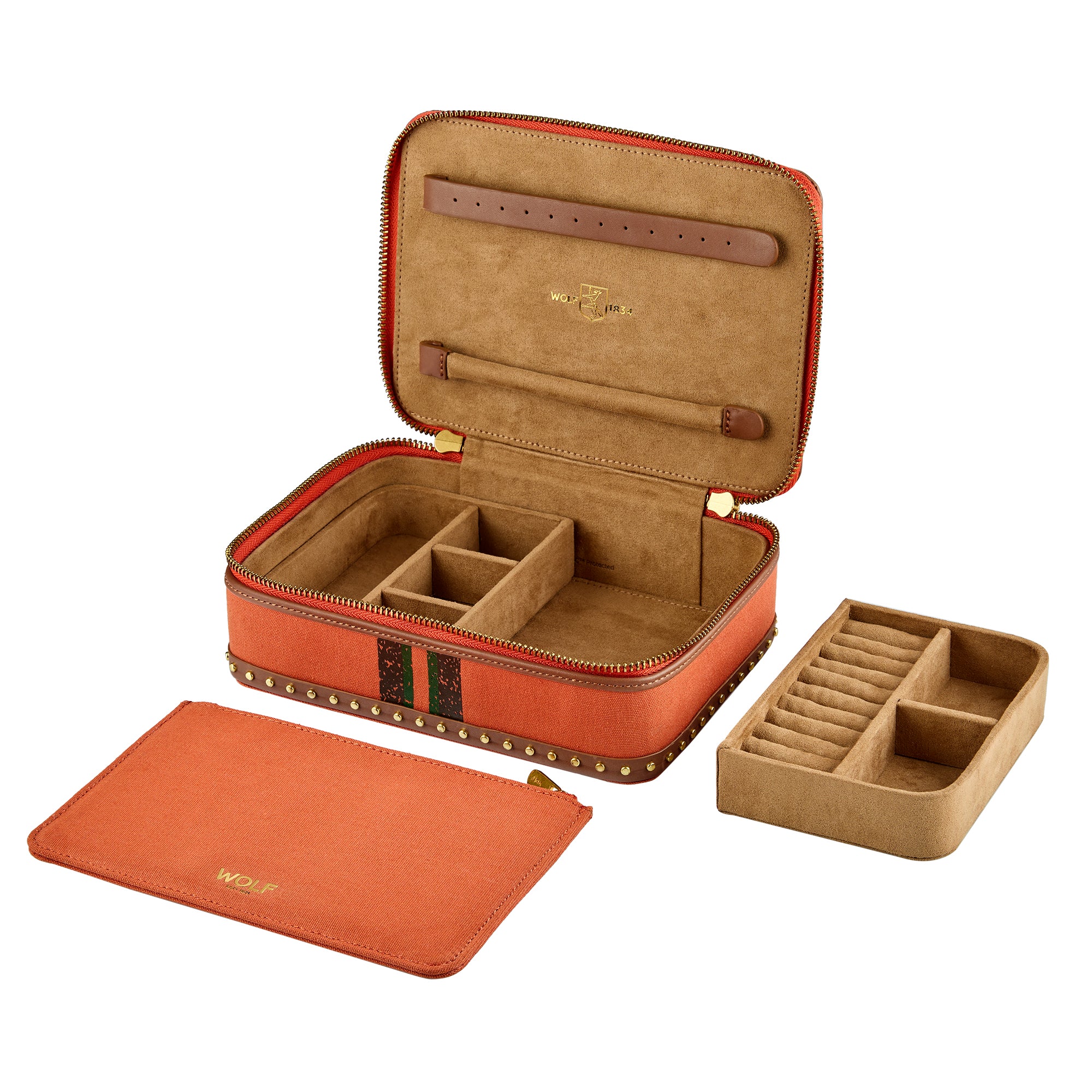 WOLF Ida Travel Zip Jewelry Case - Image 2