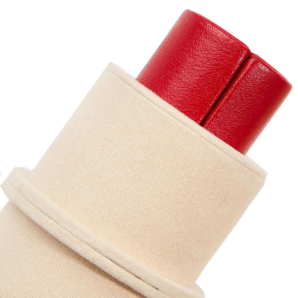 Wolf Palermo Double Watch Roll with Jewelry Pouch Red - Image 8