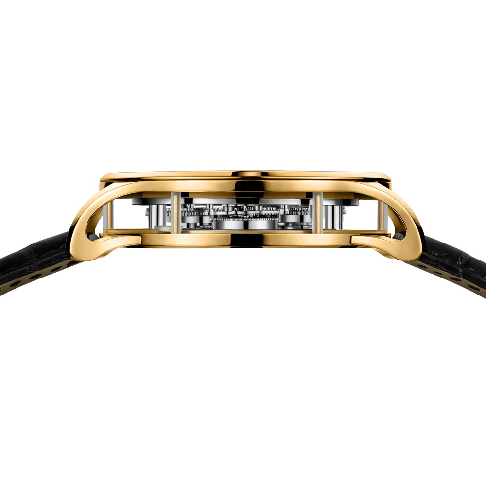 Zeroo Time T1 The Archer Full Skeleton Tourbillon Watch in Gold and Black - Image 6