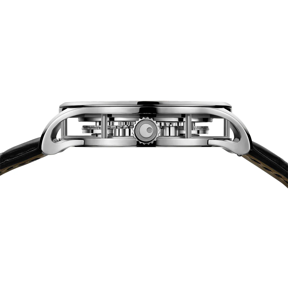 Zeroo Time T1 The Archer Full Skeleton Tourbillon Watch in Steel and Black - Image 5