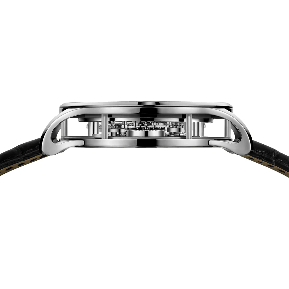 Zeroo Time T1 The Archer Full Skeleton Tourbillon Watch in Steel and Black - Image 6