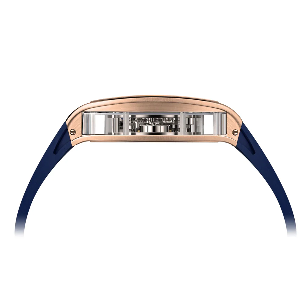 Zeroo Time T4 The Archer Full Skeleton Tourbillon Watch in Rose and Blue - Image 6