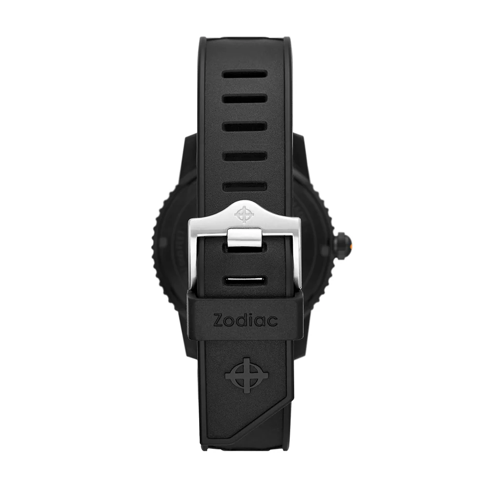 Zodiac Super Sea Wolf 53 Compression Automatic Black Rubber Watch - Image 4