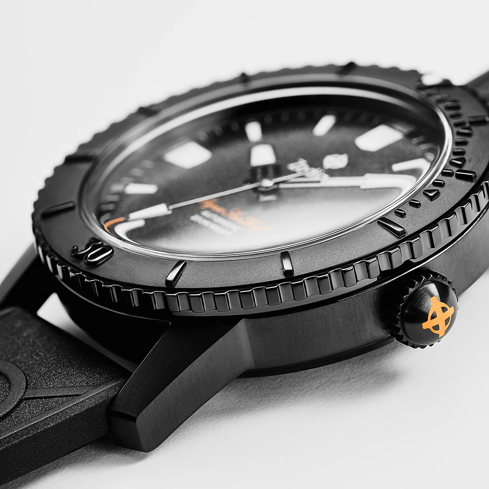 Zodiac Super Sea Wolf 53 Compression Automatic Black Rubber Watch - Image 5