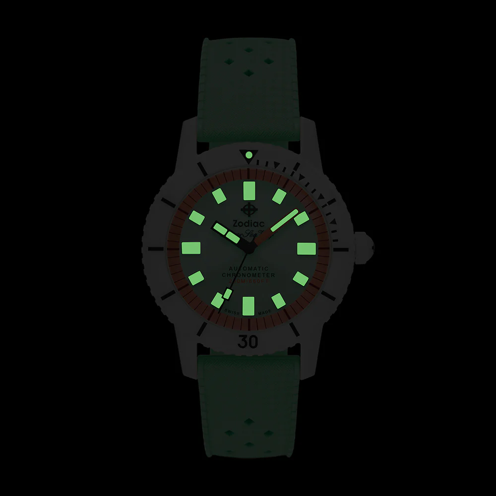 Zodiac Super Sea Wolf Ceramic Green Watch - Image 6