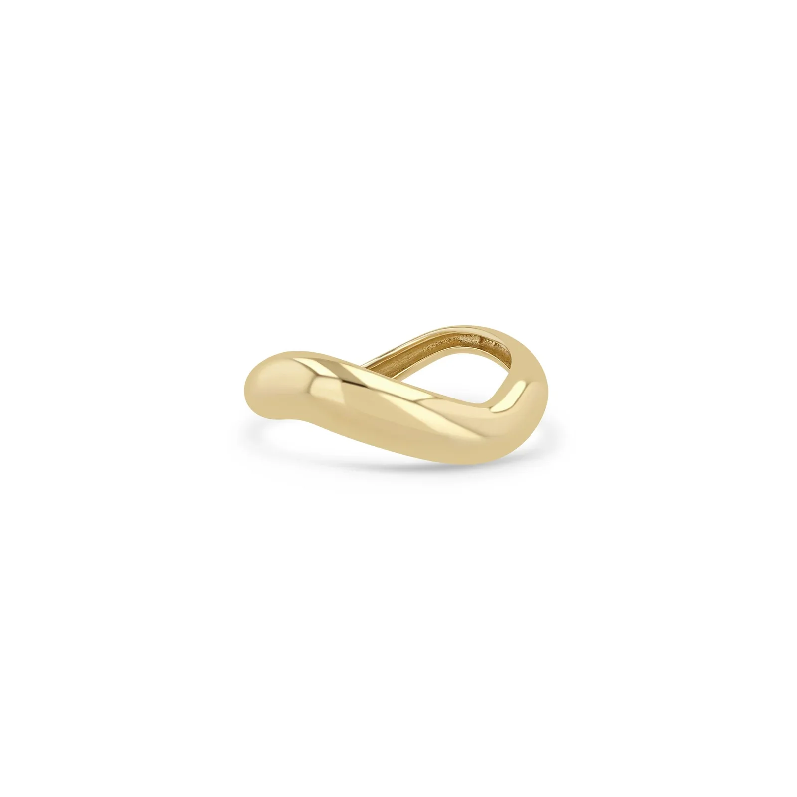 Zoe Chicco 14K Yellow Gold Wave Ring
