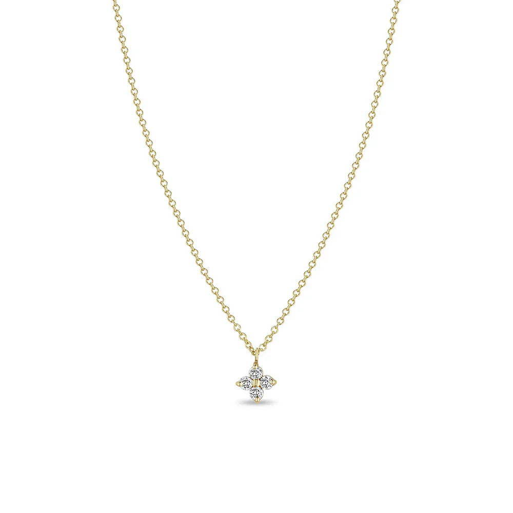 Zoe Chicco Diamond Quad Necklace