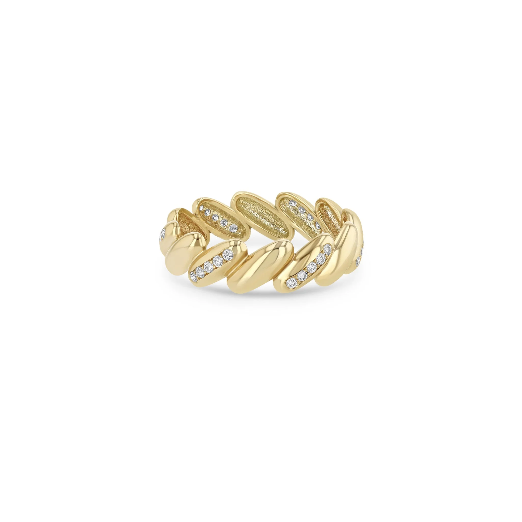 Zoe Chicco San Marco Diamond Eternity Ring 14K Yellow Gold